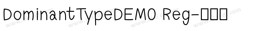 DominantTypeDEMO Reg字体转换